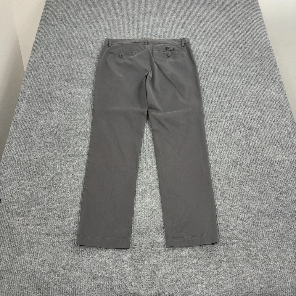 Banana Republic Aiden Chino Pants Mens 33x32‎ Grey Cotton Blend Slim Fit Casual